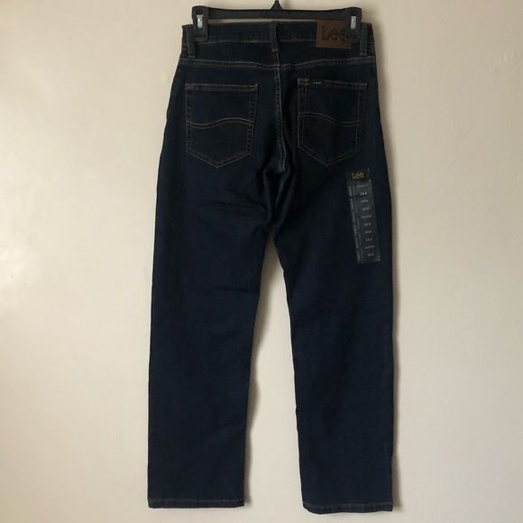 NWT Lee Straight Fit Dark Blue Jeans - Picture 4 of 7